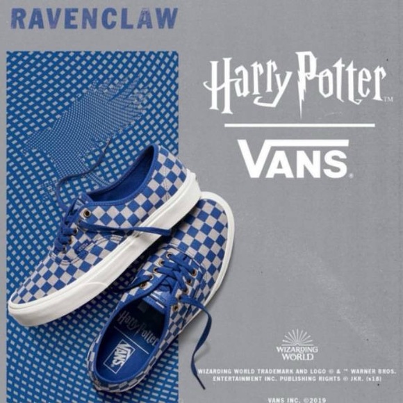 VANS X HARRY POTTER AUTHENTIC Ravenclaw Checkerboard Sneakers Unisex - Picture 2 of 14